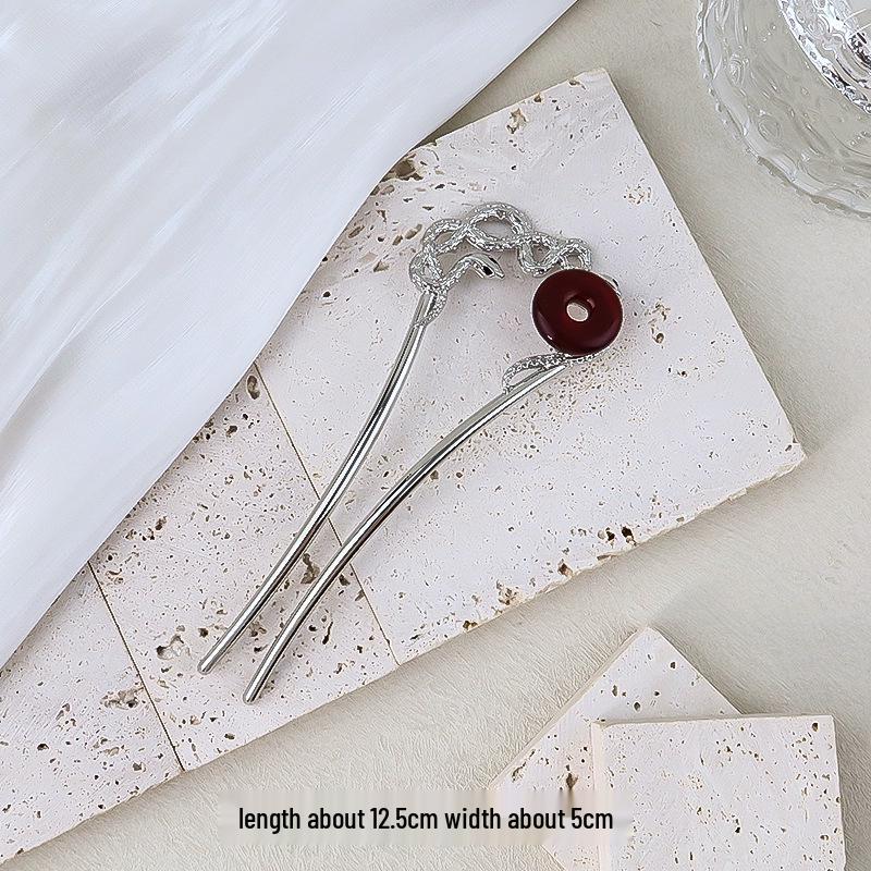 Elegant Pearl U-shaped Hairpin for Women - New Chinese Style Updo Accessory 2025