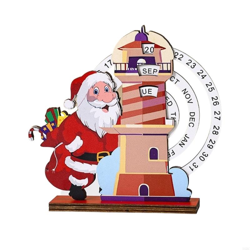 Permanent Oaken Christmas Clock Calendar Toss Number Hurdles Arrival Deck For Telecommute Decoration