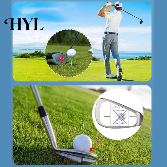 Golfschwung Haltungskorrektur Aufkleber 50 Stück Impact Tape Etiketten Verbessern Sie die Genauigkeit Dünn für Schläger Und Distanz Aufkleber Eisen Holz Fairway Treffpunkt