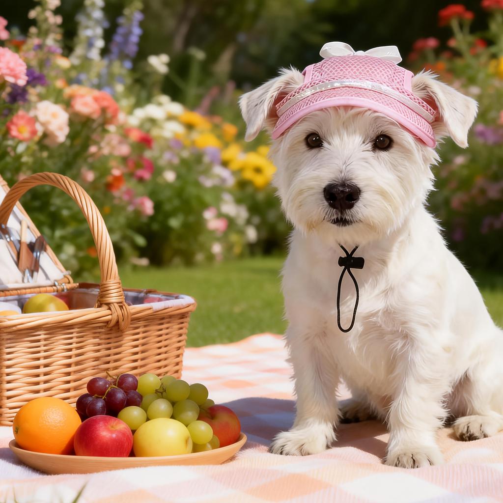 1Pet Hat For Springsummer Uv Protection Candy Breathable Golden Retrievers BreedsFeatures Adjustable PerfectSpring Summer Autumn