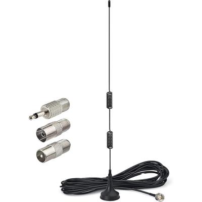 DAB-FM-Radioantenne mit Magnetfuß, 3 m langes Verlängerungskabel, kompatibel mit Pioneer, Yamaha, Marantz, Sherwood, Digitalradio, Bluetooth-Stereo-Receiver