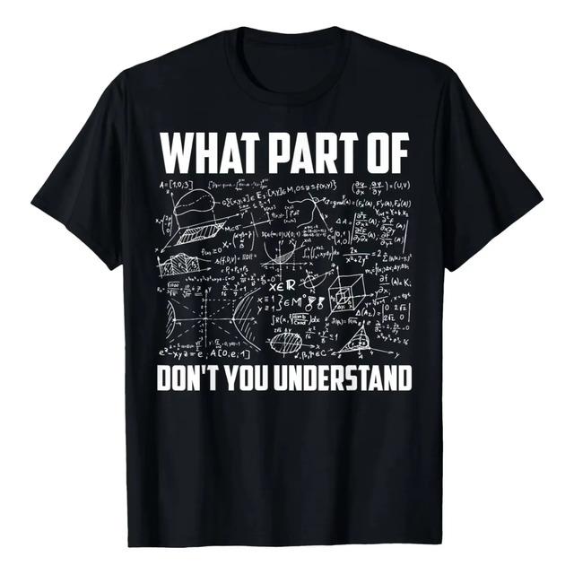 Math Equations and Formulas T-Shirt XL