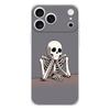 Soft Clear Phone Case For iPhone 17 Air 16E 16 11 15 14 Pro MAX 12 13 7 8 Plus SE Easter Cover Protection Hard Pink Purple Skull