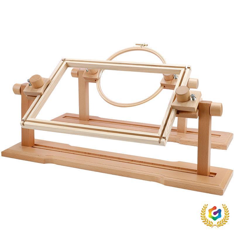 Verstellbarer Buchenholz Kreuzstich- und Stickerei-Tischständer