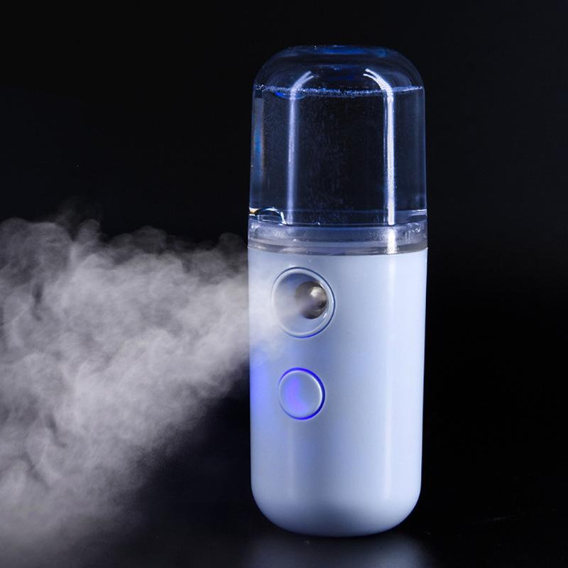 1 Set Nano Mist Facial Sprayer USB Rechargeable Portable Nebulizer for Face Moisturizing Makeup Fixing Use