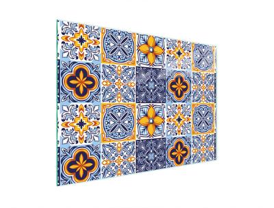TAGLIERE IN VETRO 30x22 MOSAICO