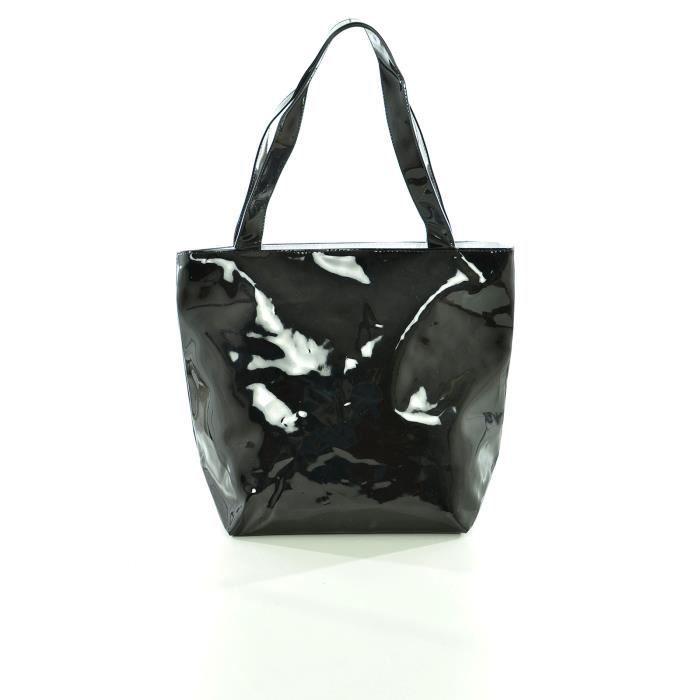 Women's Tote Bag - Le Temps Des Cerises - Vinyl Bag - Shoulder Bag - Zipped Interior - PVC Lining