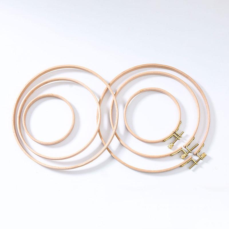 1PC Needlework Wooden Frame Embroidery Hoop Hoop Ring Beech Sewing Tools Sewing Manual Tool