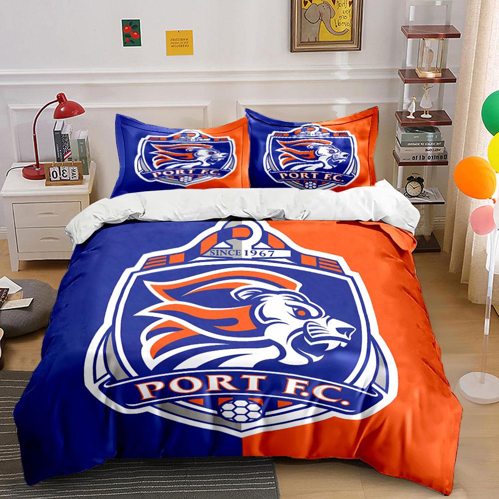 "Port FC Lion Logo Bedding Set" Bedding Duvet Cover Set Duvet Cover Pillowcases (1 * Duvet Cover 2 * Pillowcases, Without Duvet Insert)