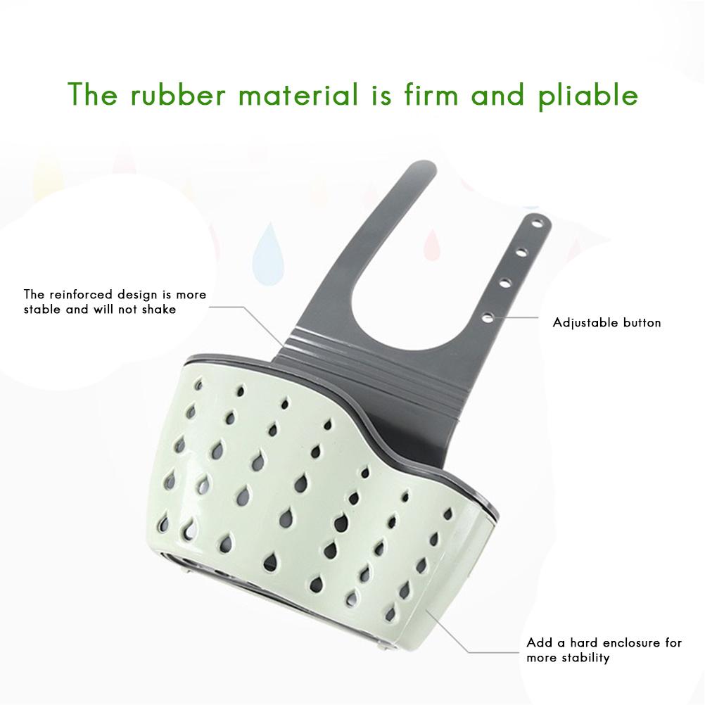 Sink Shelf Soap Sponge Drain Rack Bathroom Holder Kitchen Storage Adjustable Kitchen Organizer