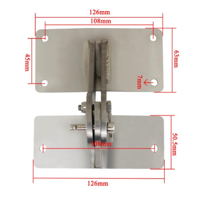 1PCS 304 Stainless steel Grill Hinge replacement parts grill lid hinge kit for Weber Smokey Smoker Accessories 304 stainless steel