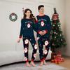 Christmas Family Matching Outfits Printed Cute Santa Christmas Pyjamas Set Soft Loose Top+Pants Adult Kids Loungewear Dad Mom
