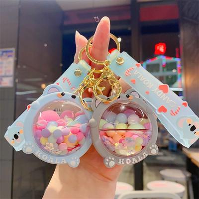 Cartoon Acrylic Oil Candy Koala Keychain Pendant Couple Car Bag Pendant Keychain