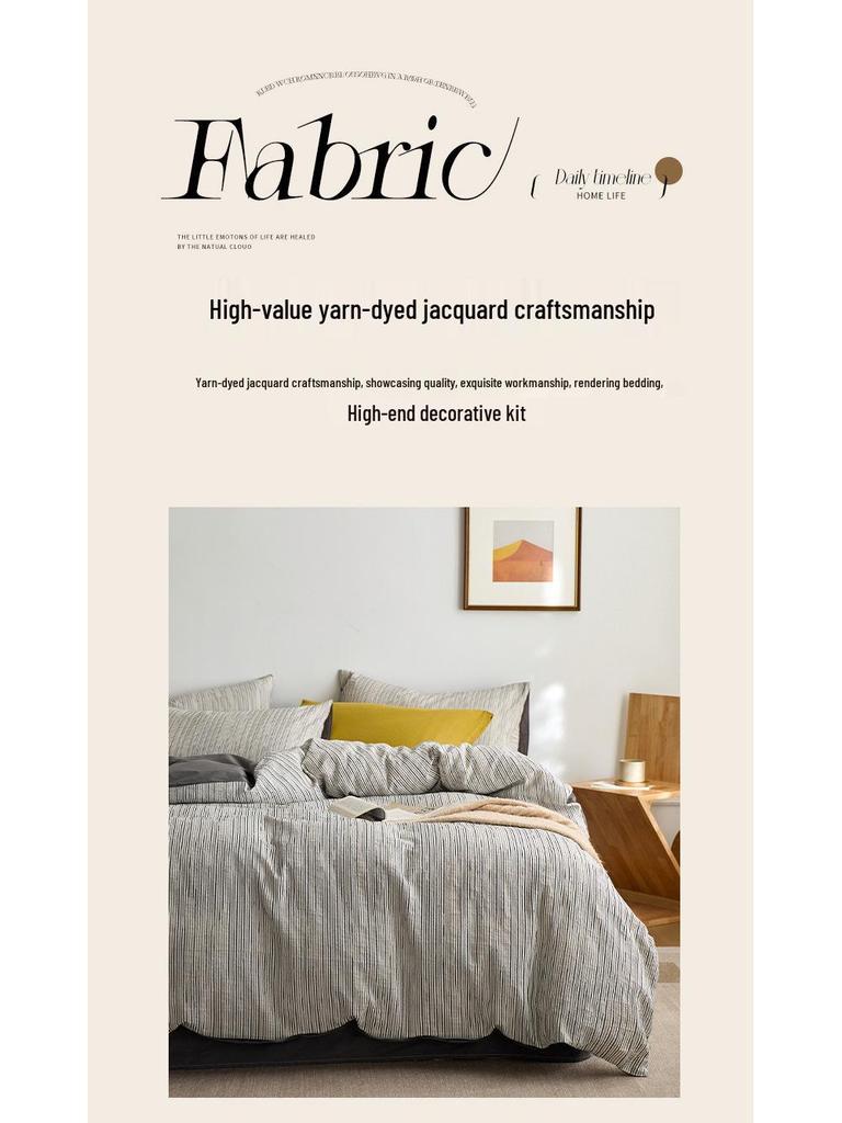 2025 Luxuriöse Winterbettwäsche aus reiner Baumwolle - Bettbezug & Bettlaken (4-teilig)