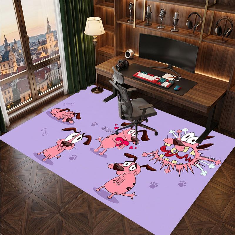 Courage the Cowardly Dog Rug Soft Thick Non Slip Floor Carpet for Bedroom Living Room Home Decor