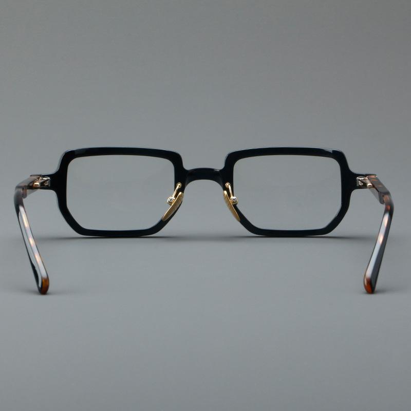 Vintage Personalized Fashion Thick Plate Square High-Quality Eyeglass Frame Optical Prescription Anti Blue Light Glasses