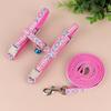 Adjustable Nylon Cat Harness Leash Set Soft Small Dog Cats Harness Vest With Bell Puppy Kitten Pet Walking Lead for Chihuahua