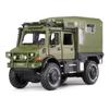 1/32 Scale Benz Unimog Alloy Model Car with Sound and Light, Pull Back Car Model for Kids Toys Party Gifts Collectible