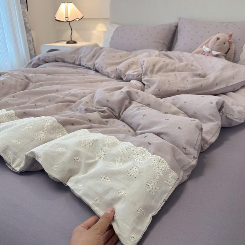 Lilang Summer Lace Gauze Bedding Set