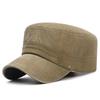 Men's Washed Faded Duckbill Cap - Flat Top Sunshade for Spring & Autumn