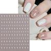 Sliver Stars naklejki na paznokcie 3D brązujący laser biały krzyż Starlight Glossychic Y2k stylowe samoprzylepne dekoracje do Manicure SO-167