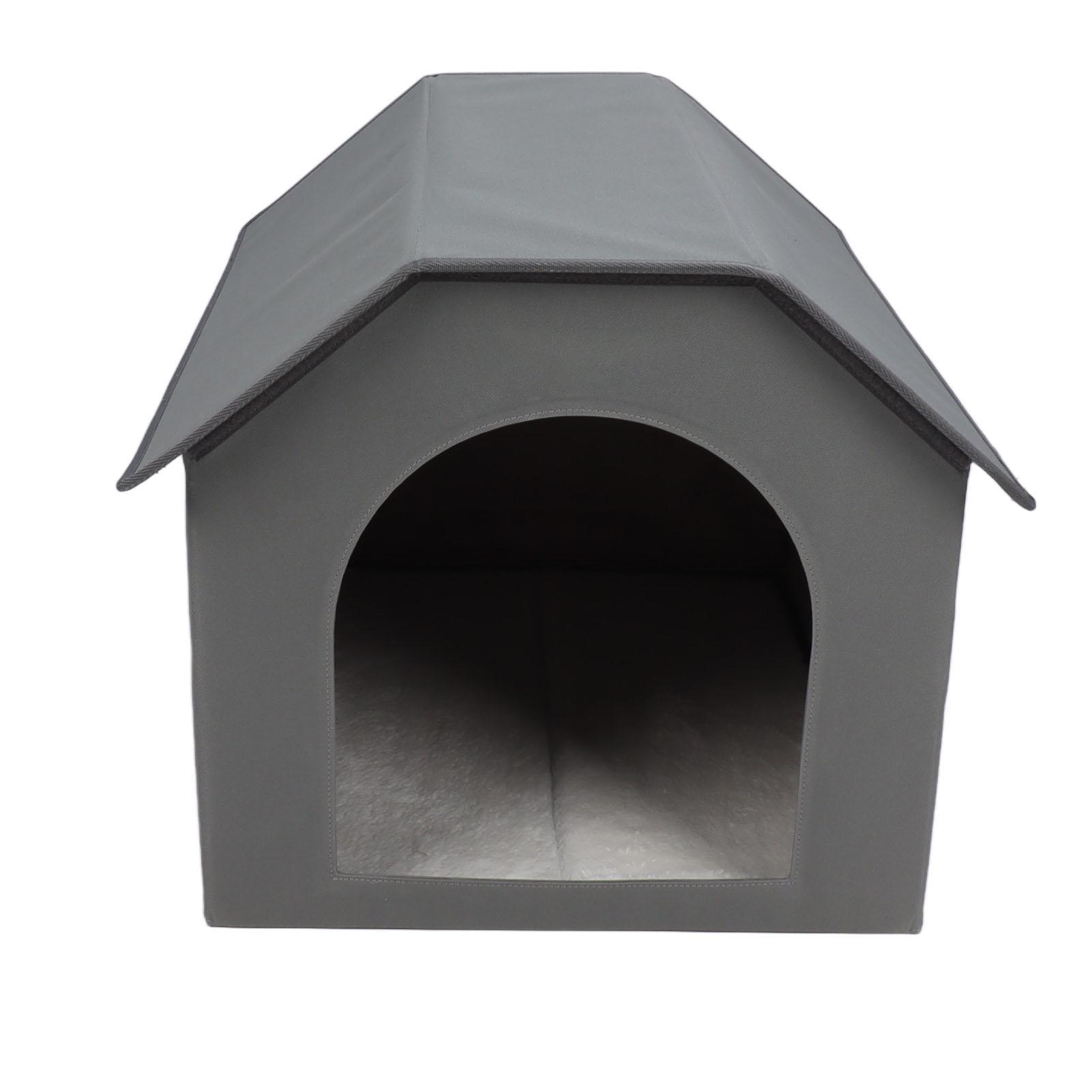 

Indoor Outdoor Pet House Foldable Waterproof Doghouse Cat House for Small to Medium Sized Dogs Cats Gray серый