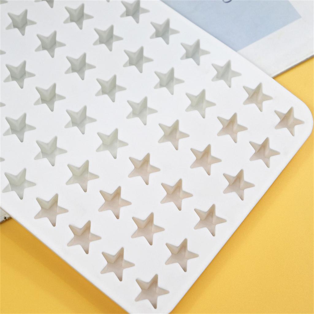 60-Cavity Star Shape Silicone Mold Fondant Chocolate Mould DIY Cake Dessert Mould Kitchen Baking DIY Supplies Nonstick