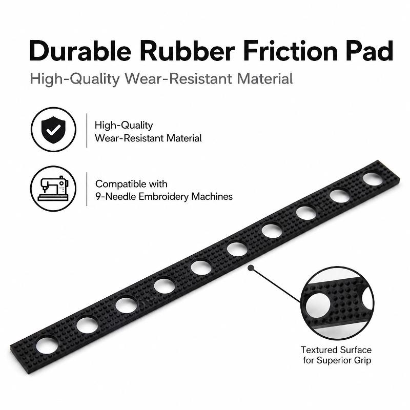 Rust Proof 9 Needle Embroidery Machine Needles Black Rubber Backing for Tajima Happy China Embroidery Machine Shops