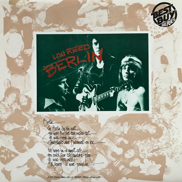 

LP Record LOU REED Berlin KYL10447 RCA Canada Rock Used
