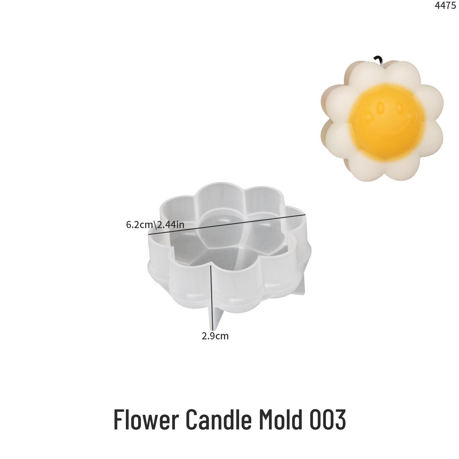 Poppy Resin Sunflower Ornament & Scented Candle Mold Set