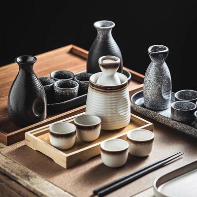 Sesamgold Keramik Warmes Sake-Set