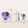 Clip On Turbo Mini Fan With Led Digital Display Usb Rechargeable 4 Speed Portable Personal Fan Travel And Summer Cooling Fan