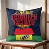 DDeath Row Records Cushion Cover Natural Linen Organic Fabric DoubleSided Printing Couch Pillow Covers Home Decor
