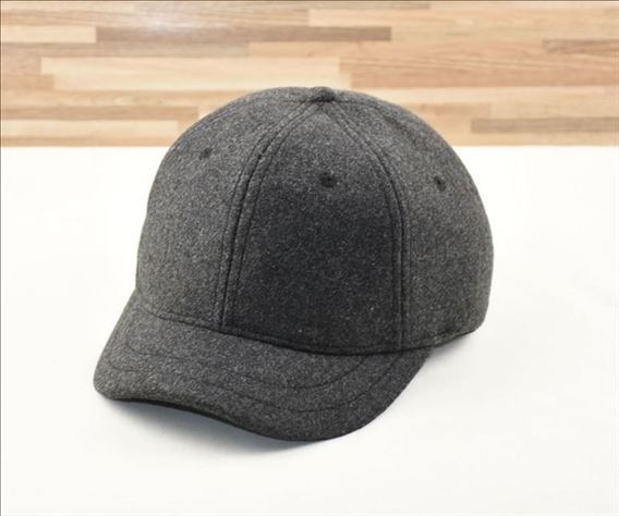 Autumn and winter new short-brimmed woolen baseball cap, men's simple and versatile trend cap, women's warm and velvet hat