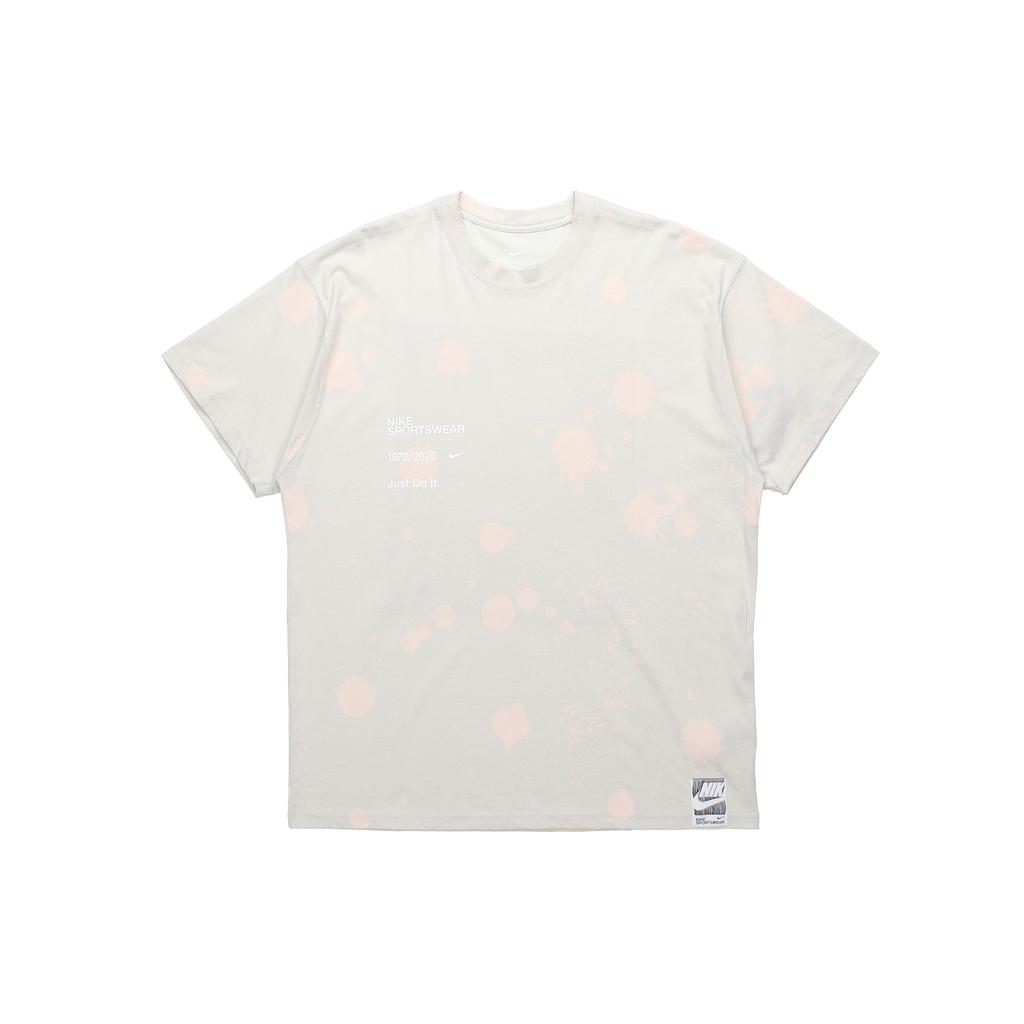 Nike Sportswear Splash Ink Print Crew Neck T-Shirt Men Tops Light-Bone CW0381-072