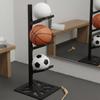 Multi Sport Organizer Sturdy Basketball Holder Wall Mounted Ball Rack Long-Lasting Sports Storage Removable for Garage
