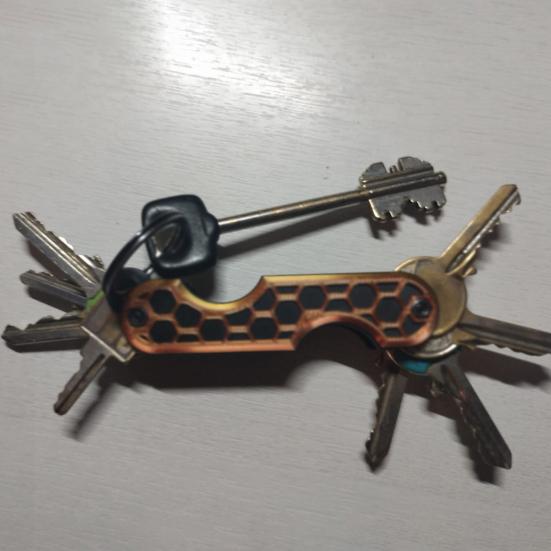 Key Holder Compact Size Lightweight Key Organizer Easy Access Car Fobs Minimalist EDC Keychains Expandable Kit