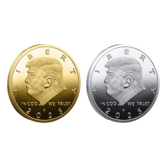Liberty piemiņas monēta, metāls Trampa monēta 47. ASV prezidenta kolekcionējamā žetonu dāvana MAGA/KAG atbalstītājiem