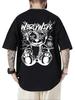 Sommer neu 100% Baumwolle Herren Rundhals Kurzarm Locker T-Shirt Oberteil Buchstaben bedrucktes T-Shirt Hohe Qualität Rockmusik Festival