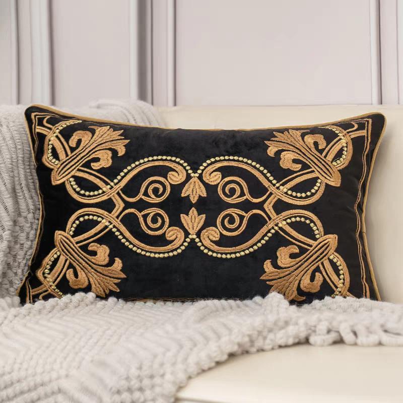 Soft Flannel Pillow Case Exquisite Hand-Embroidered Pillowcases Cushion Cover For Adult Children Home Decorative Throw Pillows