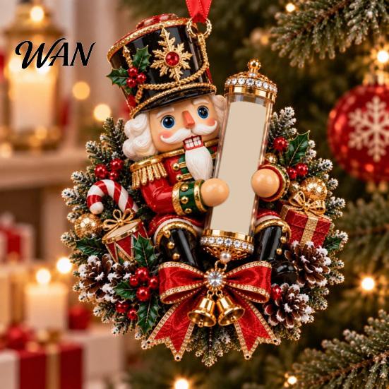 Reusable Acrylic Party Supplies Christmas Cash Gift Ornament, 2D Highland Cow/Gingerbread/Bear/Snowman Money Holder, Holder for Xmas Tree Hanging