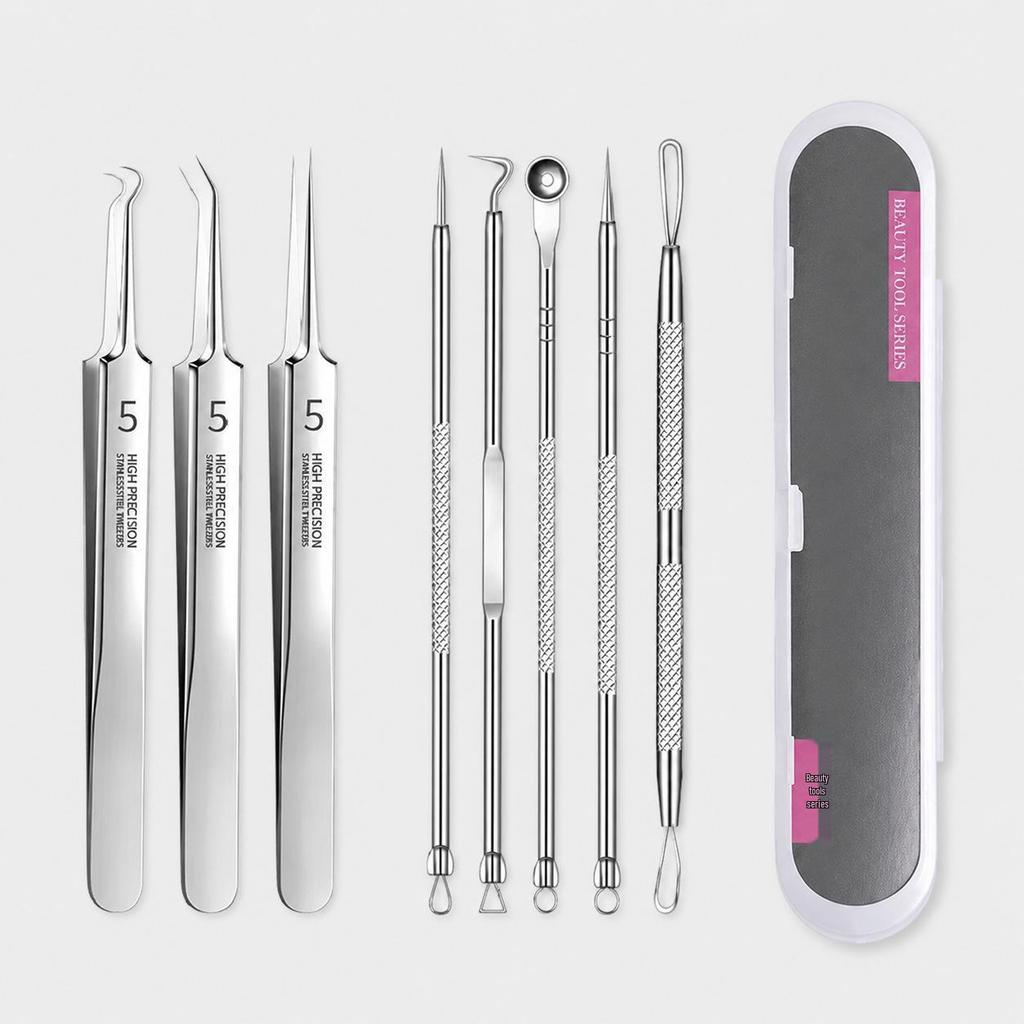 Ultra-Fine Tweezers Blackhead & Pimple Extraction Needle Set – Pointed Tip Beauty Tool for Acne Treatment