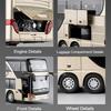 1:30 Scale Double-decker Business Bus Alloy Model Toy Car Sound Light Pull Back 5 Doors Opened Simulation Vehicle Models Toys