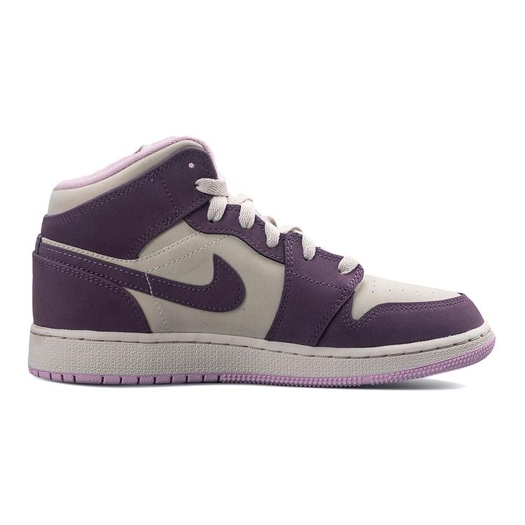 (GS) Air Jordan 1 Retro Mid 'Pro Purple' Kids' 555112-500