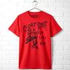 Muhammad Ali Float Like A Butterfly Men's Red T Shirt