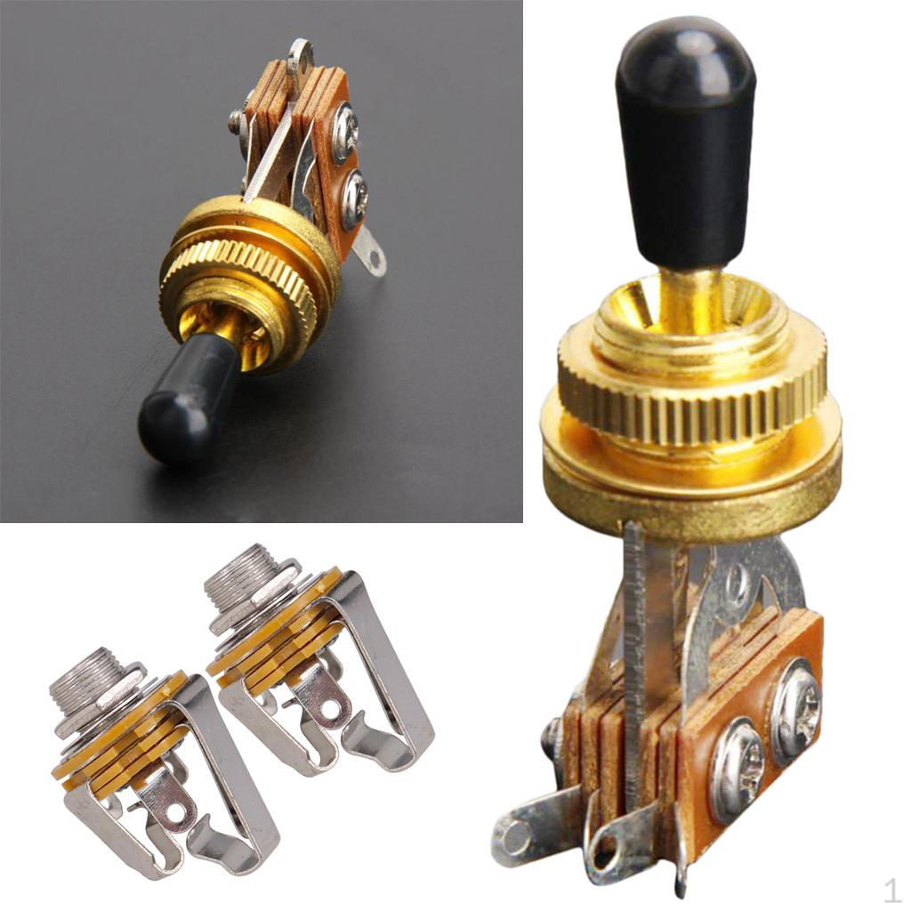Toggle Input Output Plug Socket For Electric Guitar
