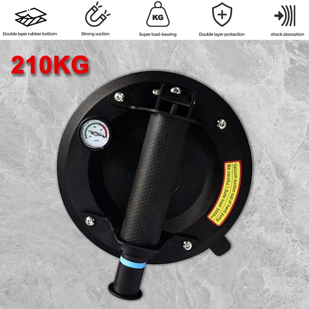 Heavy Duty Suction Cup Lifter New Pressure Gauge Industrial Glass Vacuum Suction Cups Lifting Glass,Window,Tiles Handling Tools