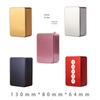 White Square Metal Tin Box for Tea, Candy, Biscuits, or Medicinal Materials with Heaven & Earth Lid