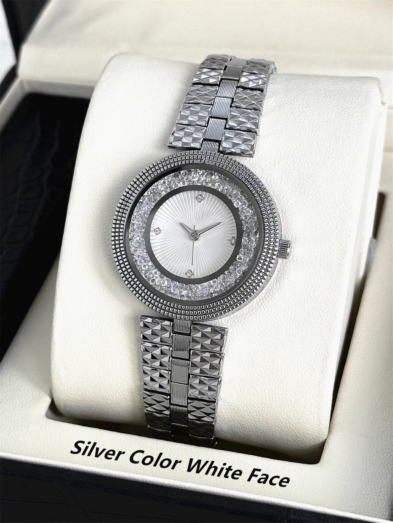 

New Watch Women s Flowing Sand Gold Steel Bracelet Watches Waterproof Women s Fashion Versatile Quartz Clock Wristwatches gift серебро белый