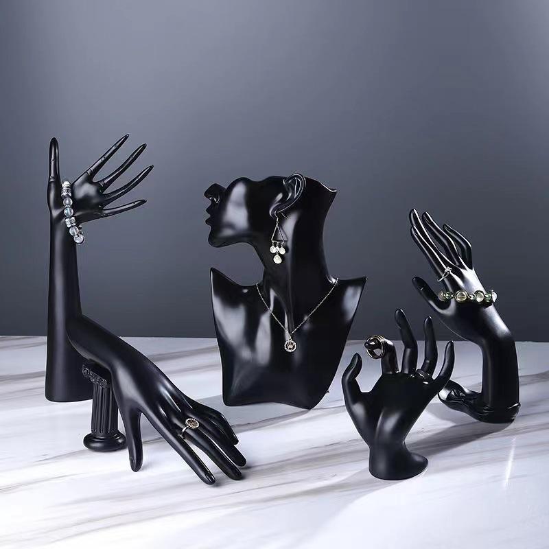 Fahsion Jewelry Display Hand Model Anklet Watch Bracelet Display Stand Sketch Decoration Art Photo Ring Organizer